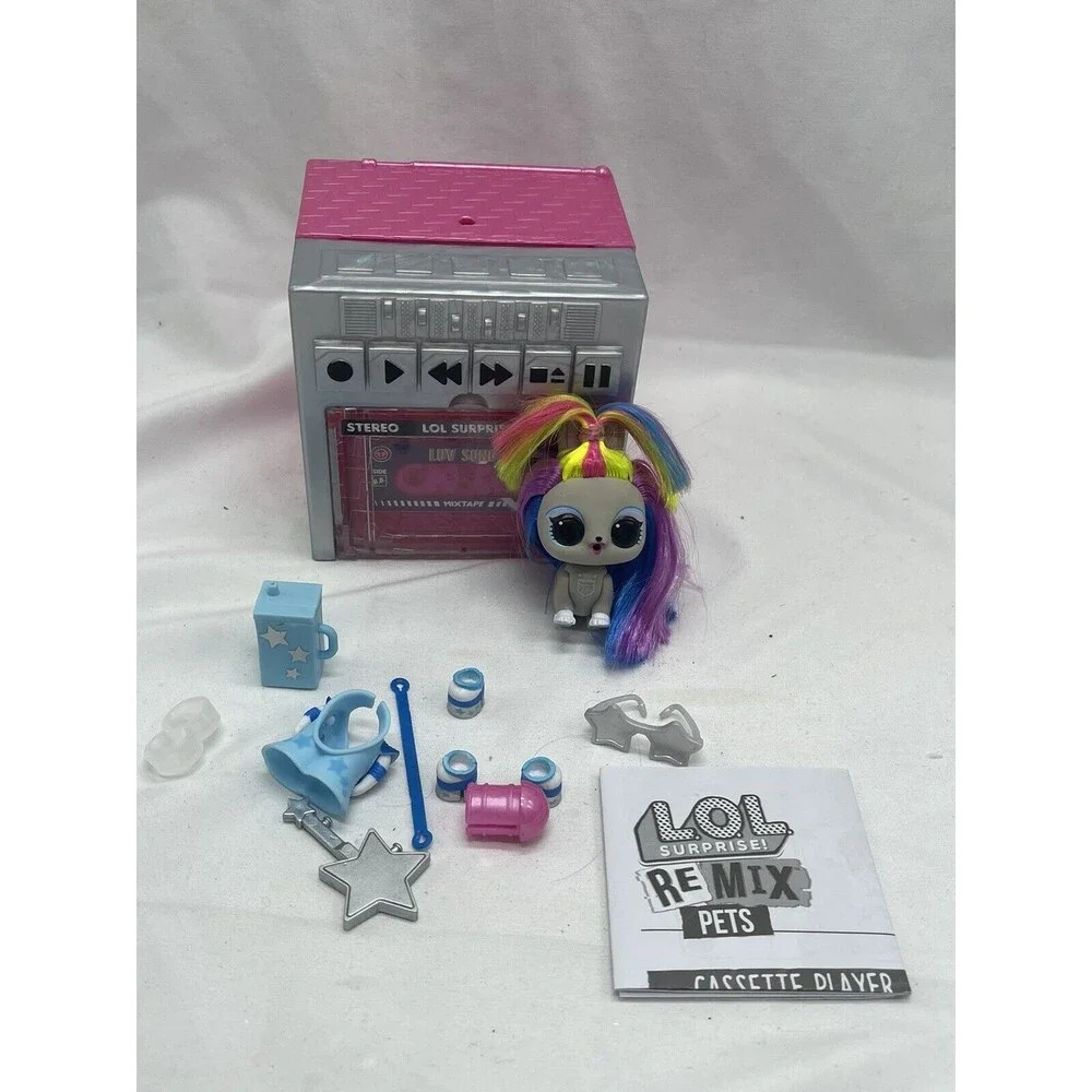 lol surprise pets remix pink tape cassette